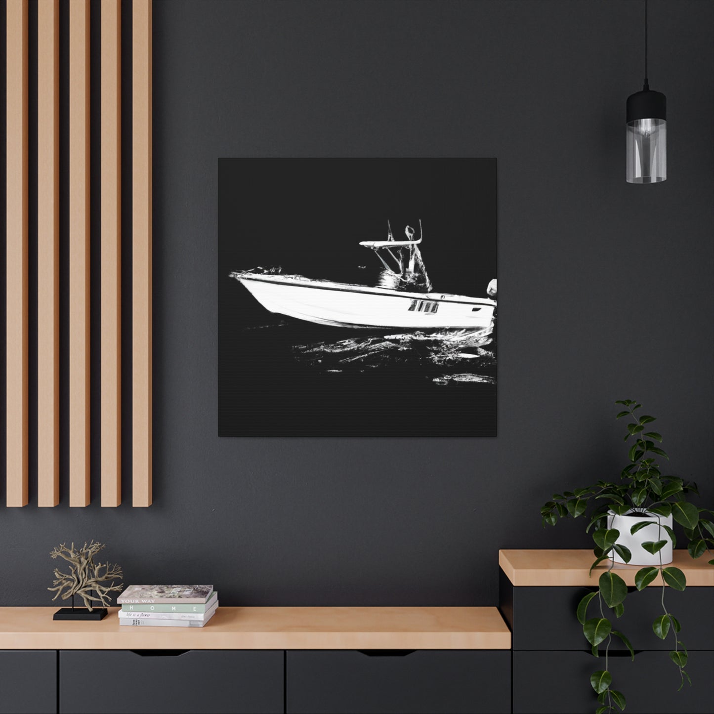 "Bass Fishing Glisten" - Canvas