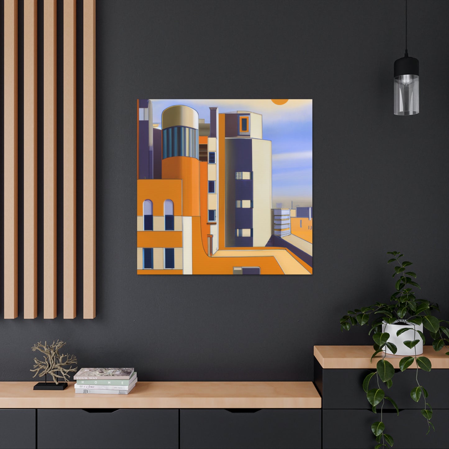 "Bauhaus Deco Vision" - Canvas