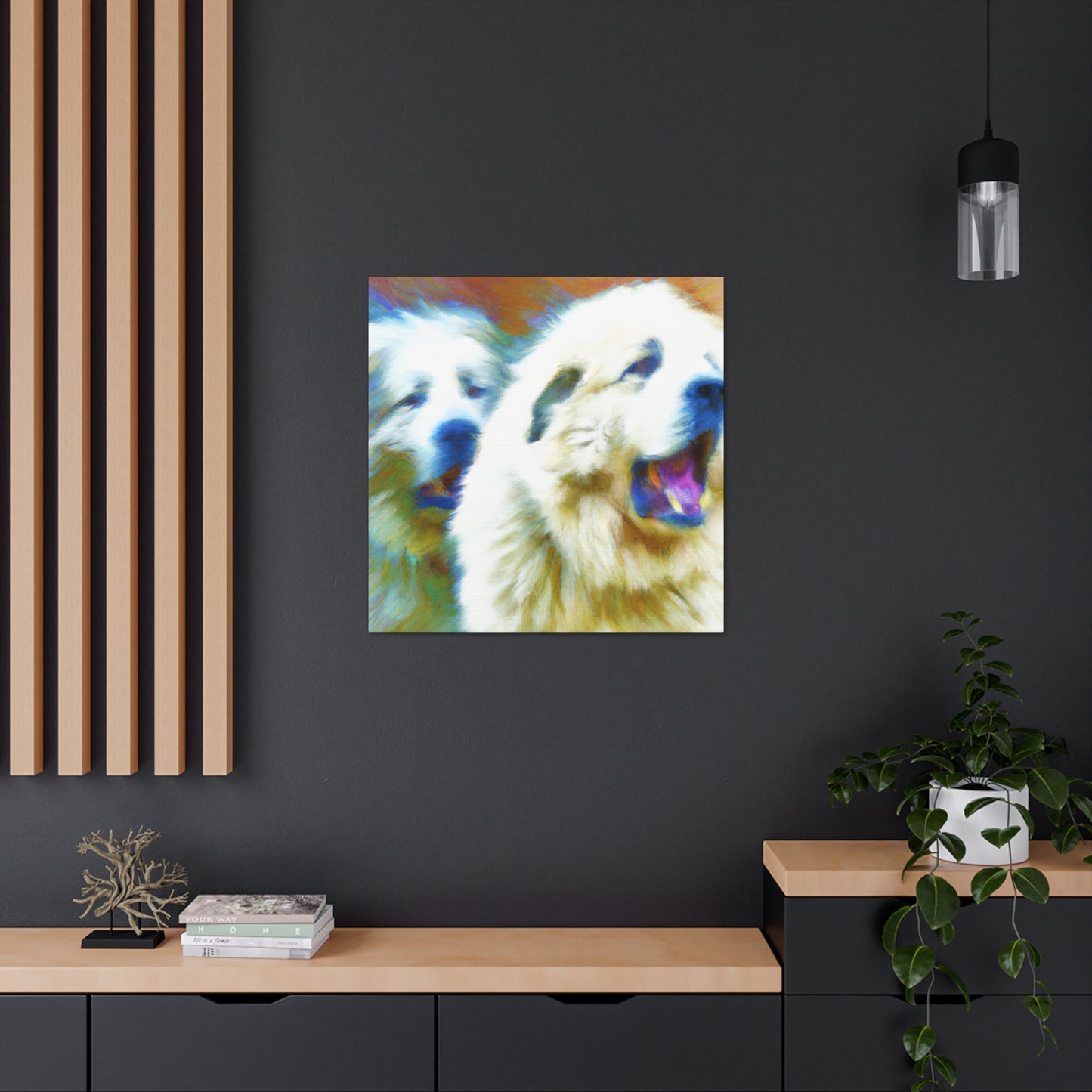 "Great Pyrenees Abstraction" - Canvas