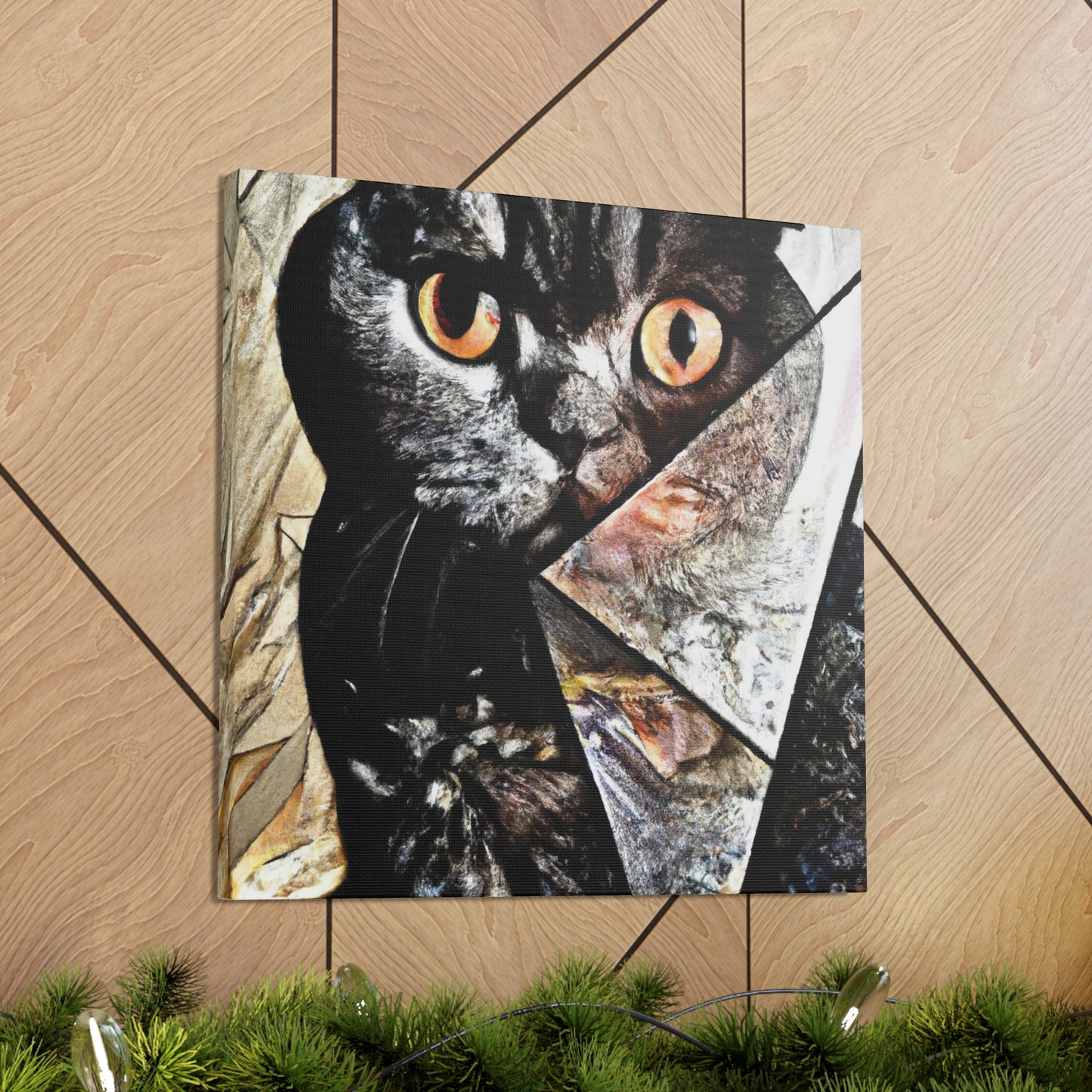 Folded Cat Dreamscape - Canvas