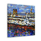 Ferry on the Seine - Canvas