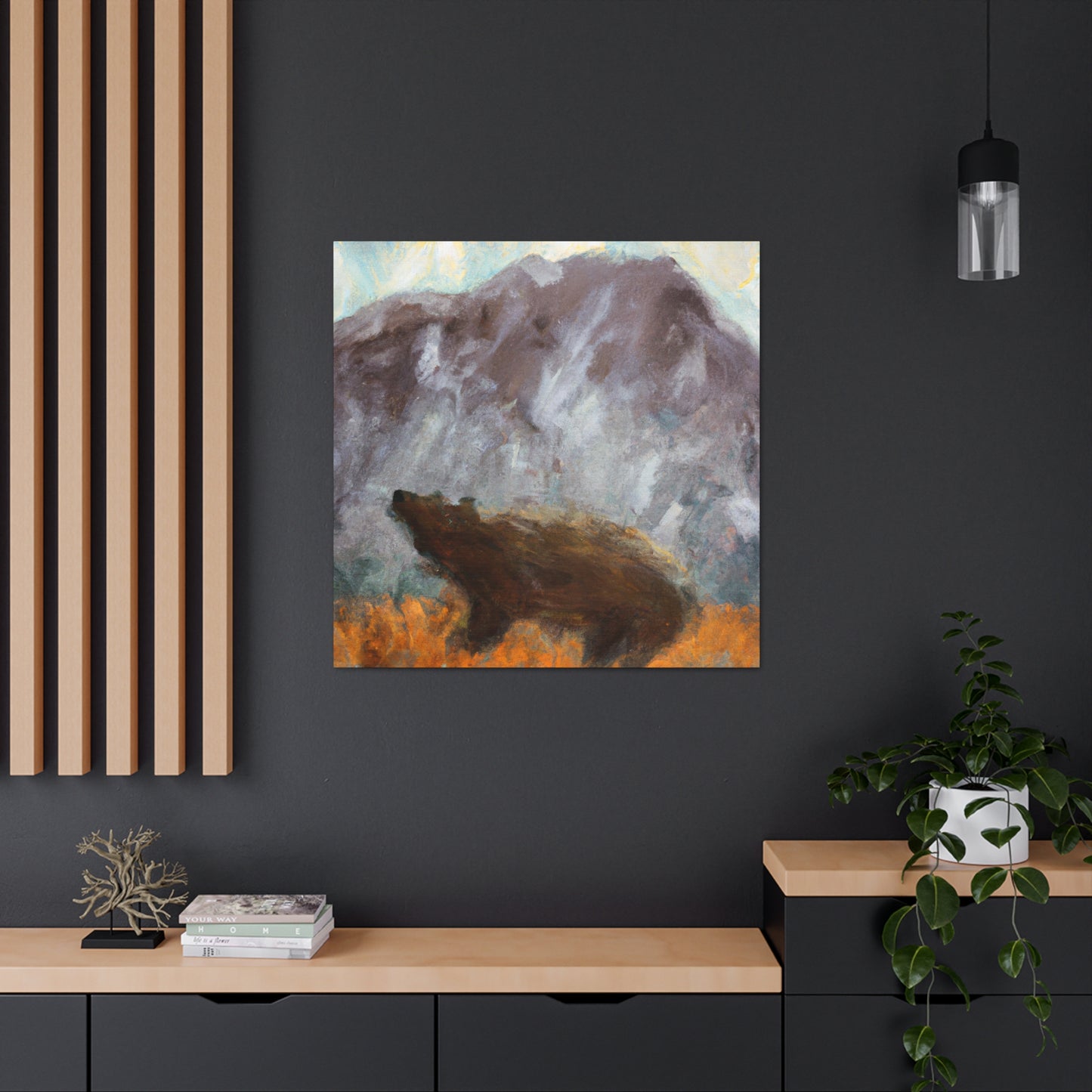 "The Brown Bear Roars" - Canvas