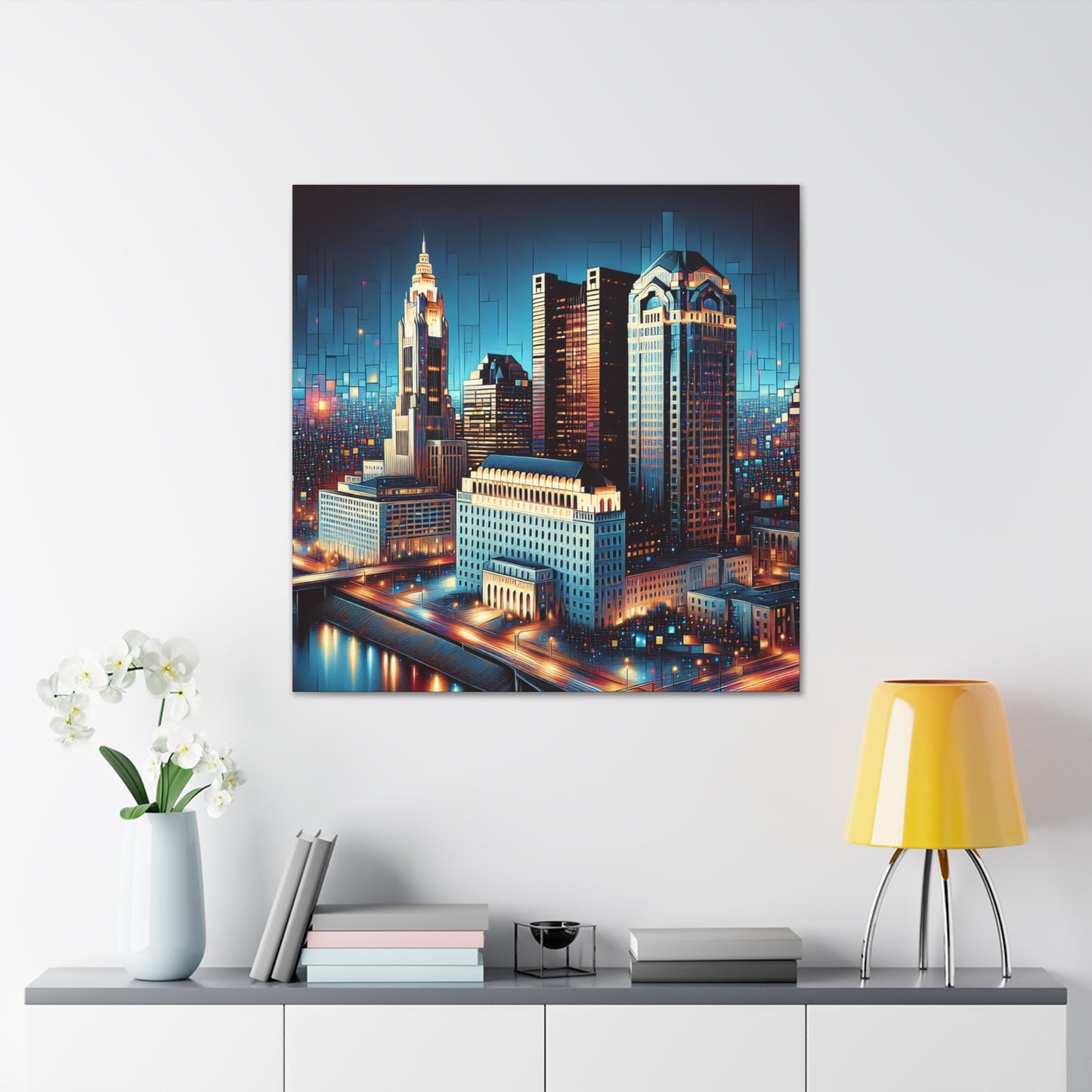 "Concrete Symphony in Columbus" - Canvas