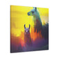 Pensive Llama Dreamscape - Canvas