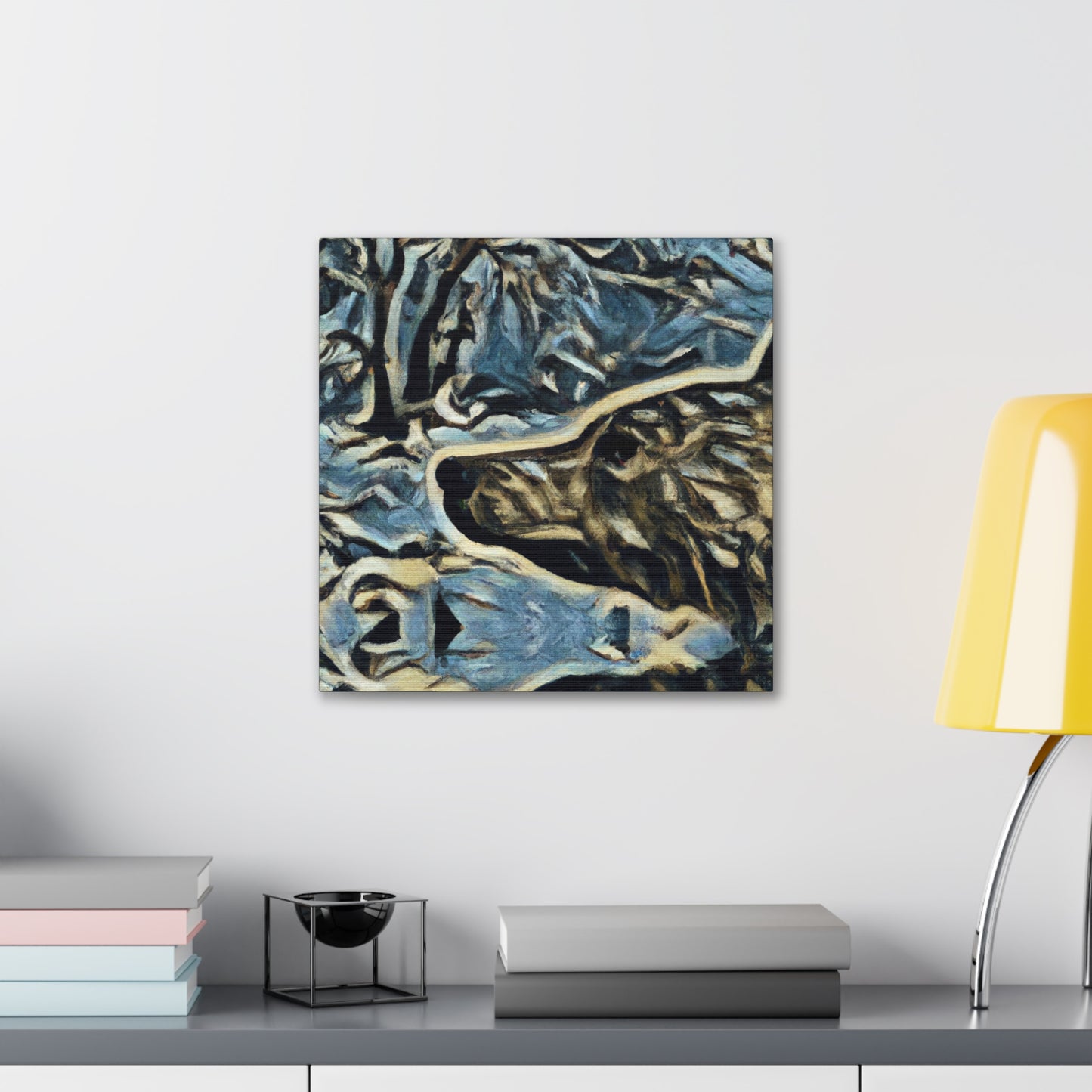 Otter in Abstract Form - Canvas