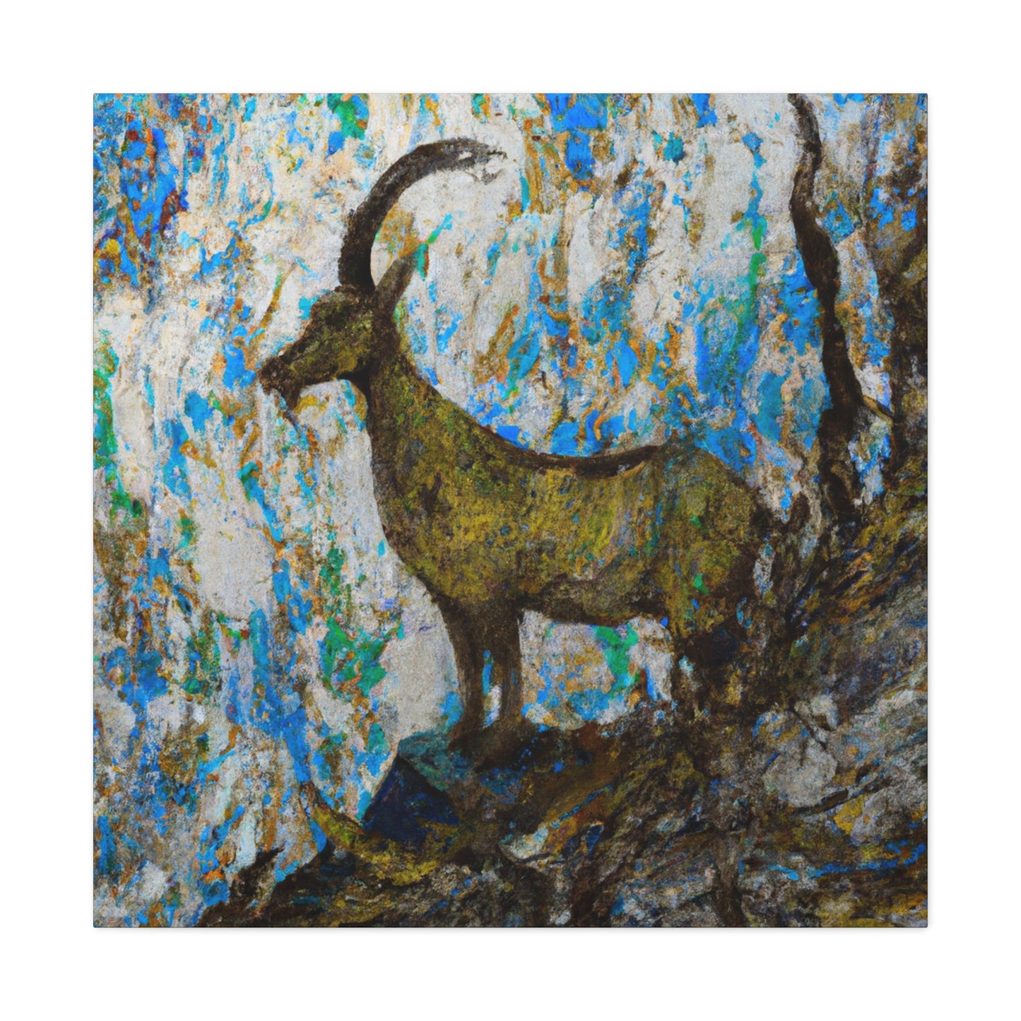 Chamois in Impressionism - Canvas