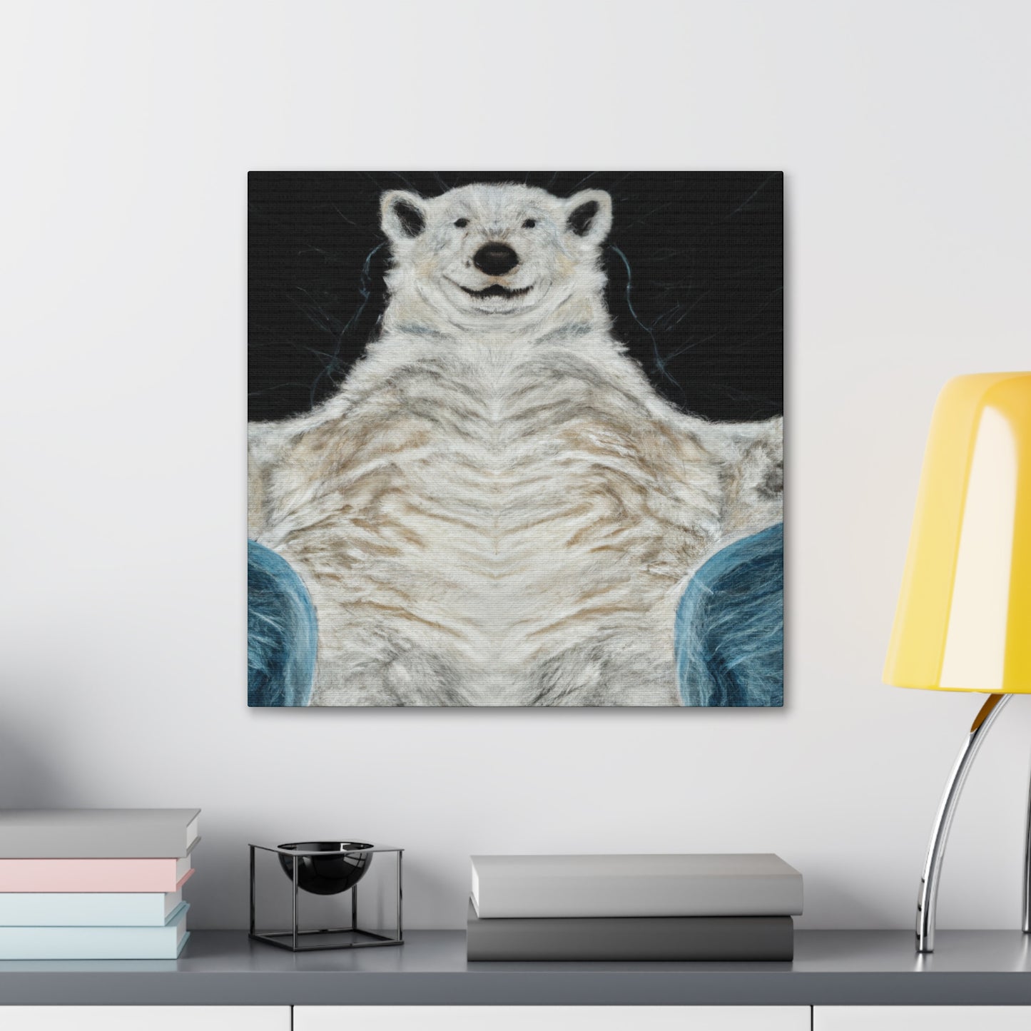 Polar Bear in Rococo - Canvas