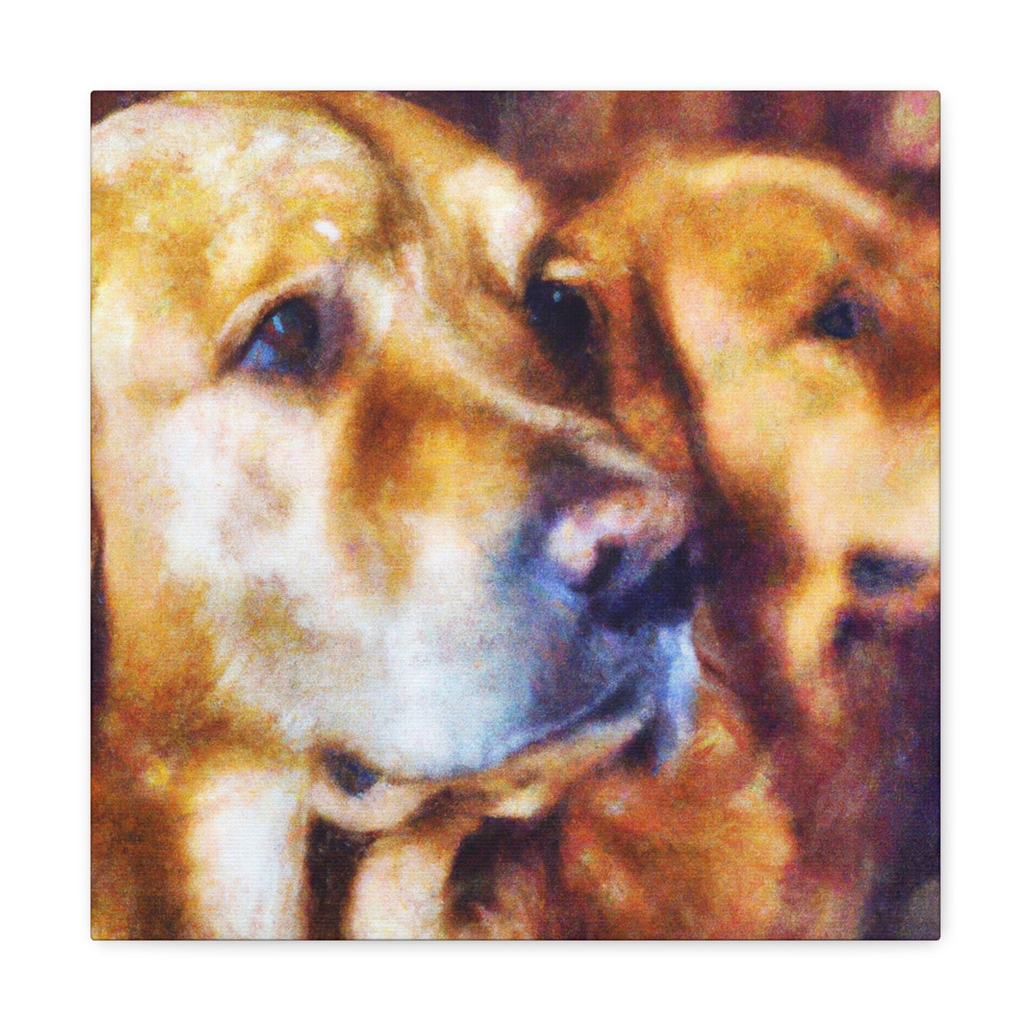 "Golden Retriever Bliss" - Canvas