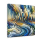 "Cityscape Serenity: Portland" - Canvas