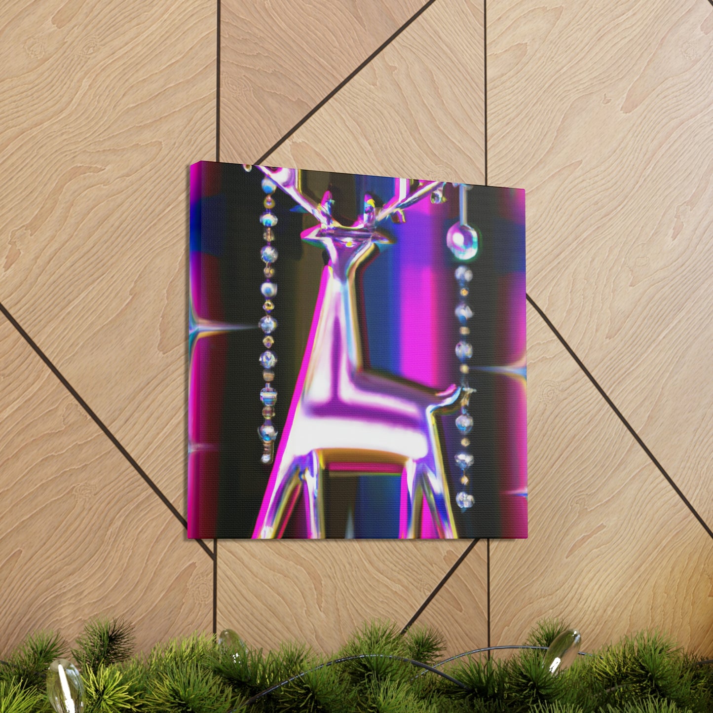 "Reindeer in Art Deco". - Canvas