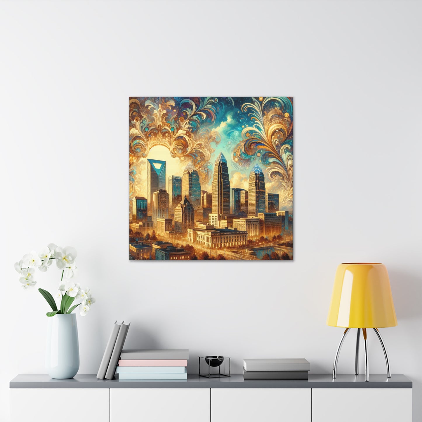 "Charlotte's Opulent Southern Charm" - Canvas