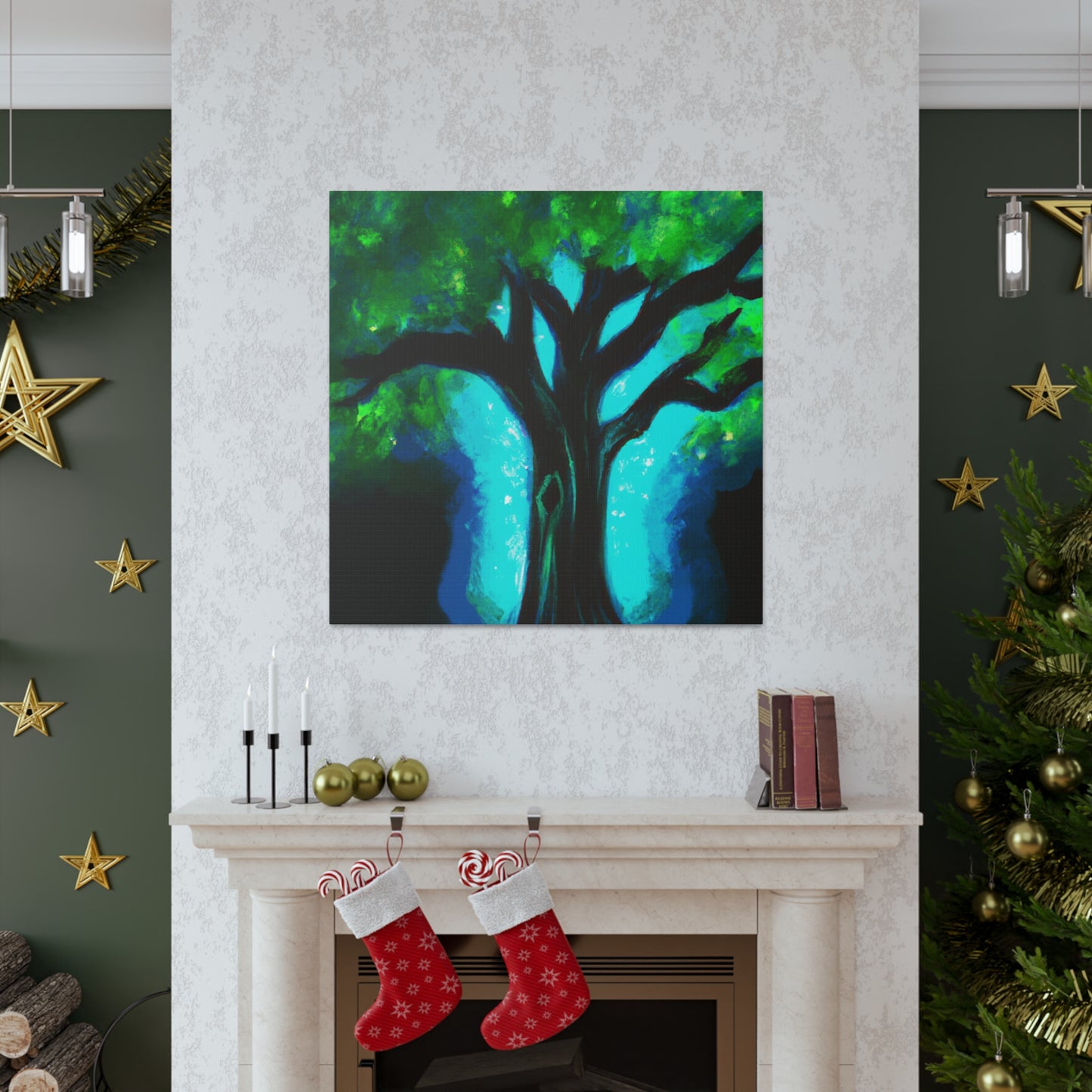 "Oak Tree Ode Variegata" - Canvas