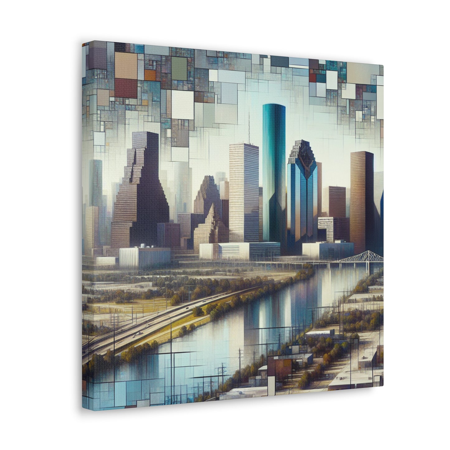 "Urban Dreamscapes: Houston Horizon" - Canvas