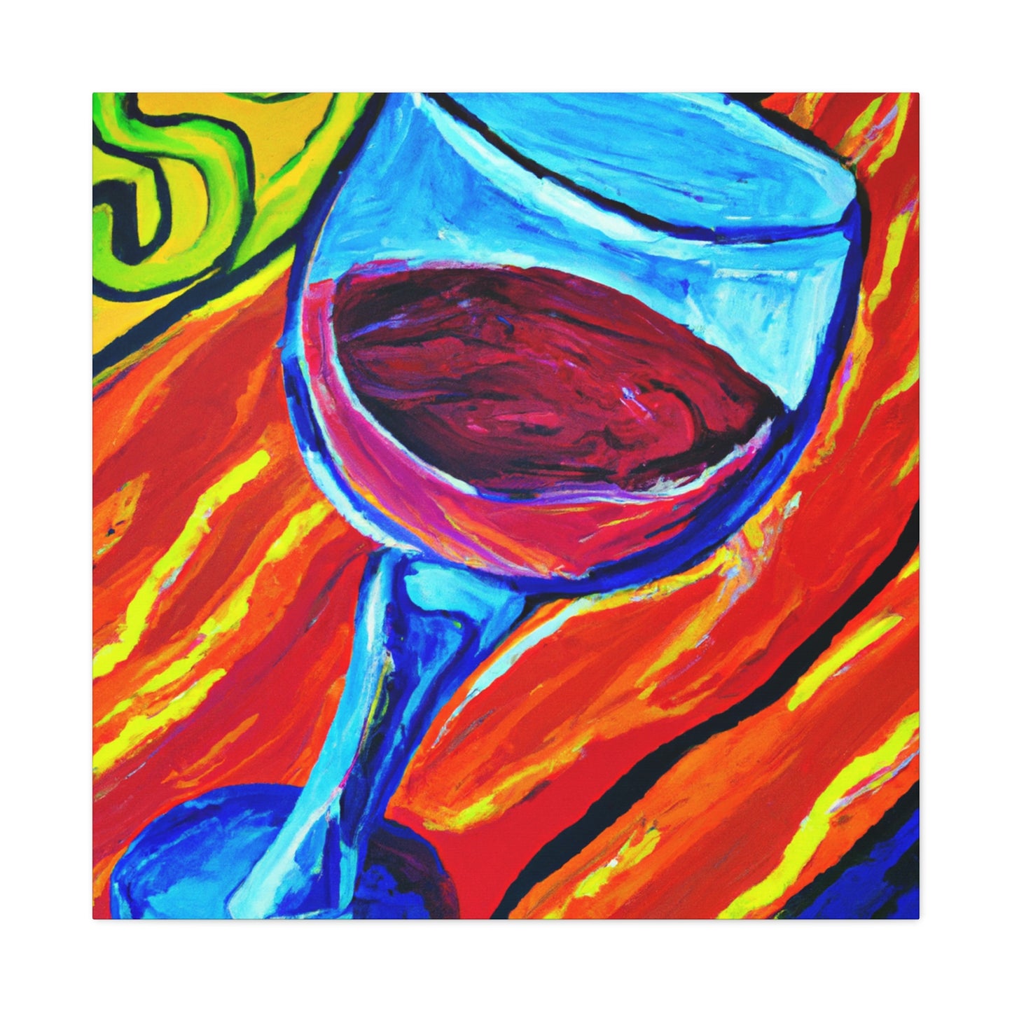 "Glorious Wine Glass Beauty" - Canvas