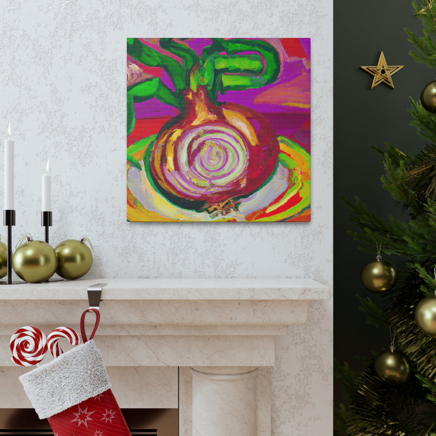 "Onion Fauvist Splendor" - Canvas