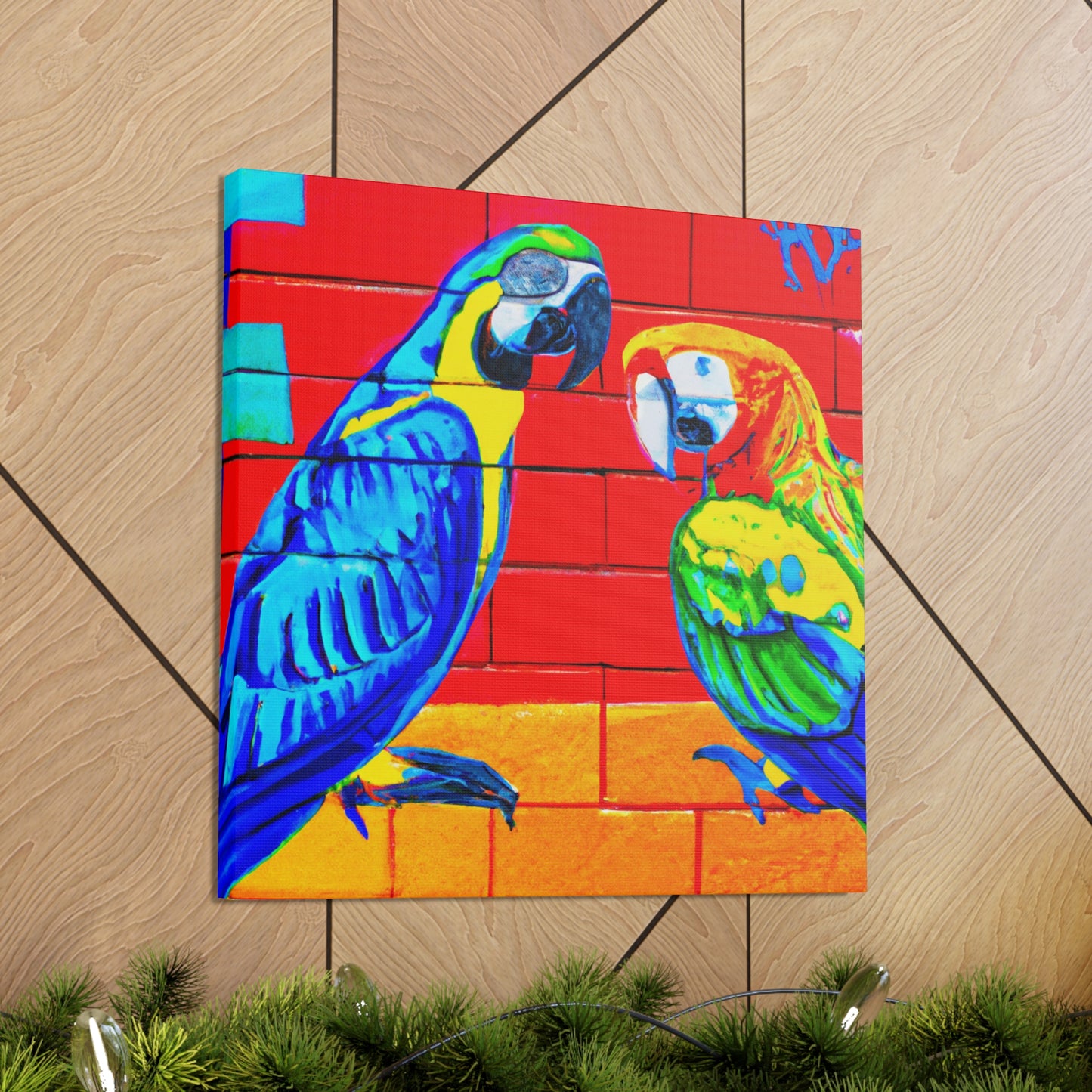 Macaws in Splendor. - Canvas