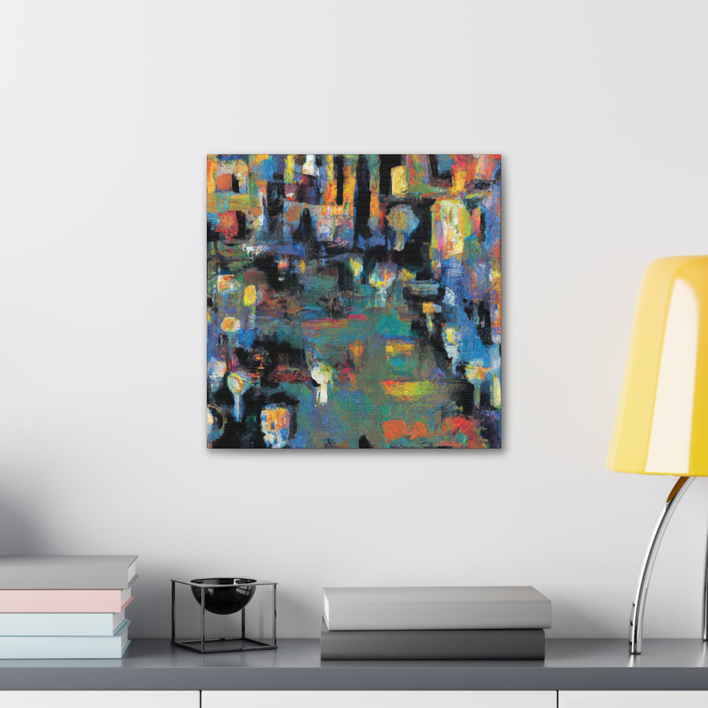 "Modernist Burst of Color" - Canvas