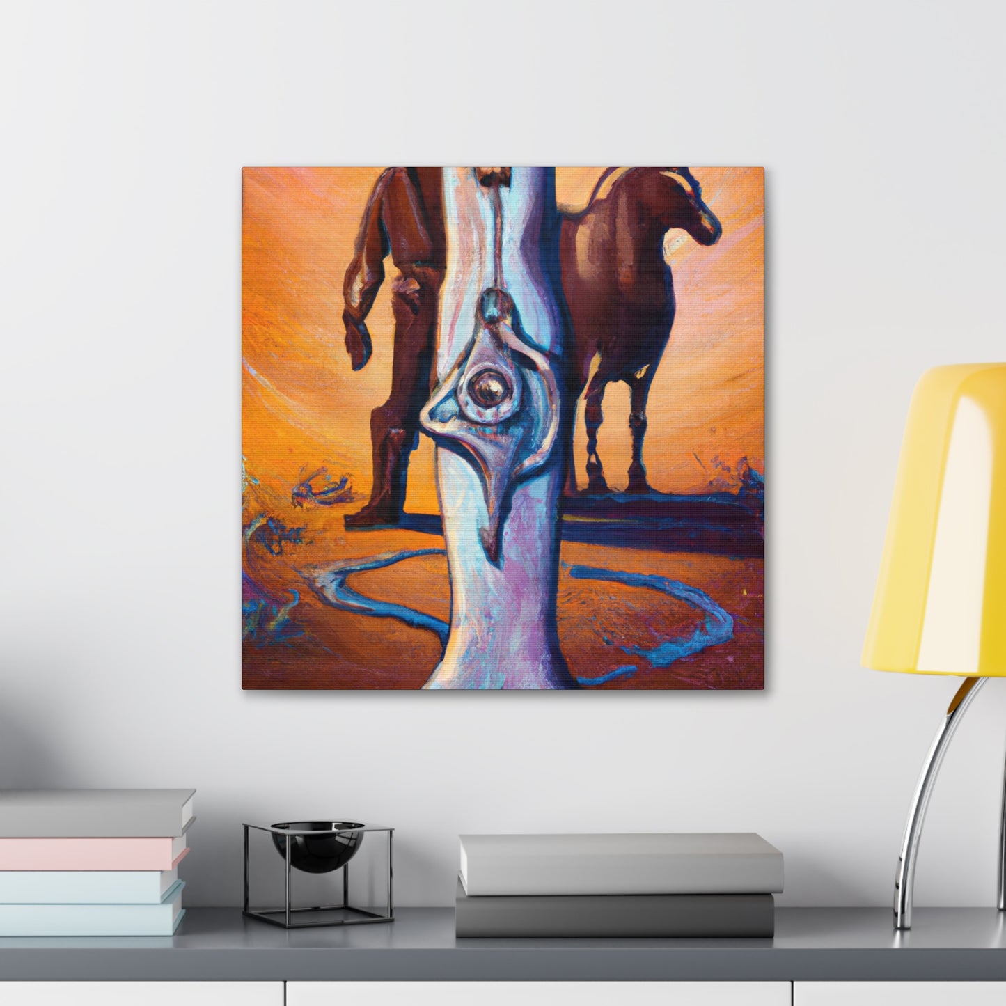 The Hitching Post Vignette - Canvas