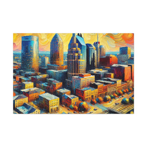 "Vibrant Melodies of Nashville" - Canvas