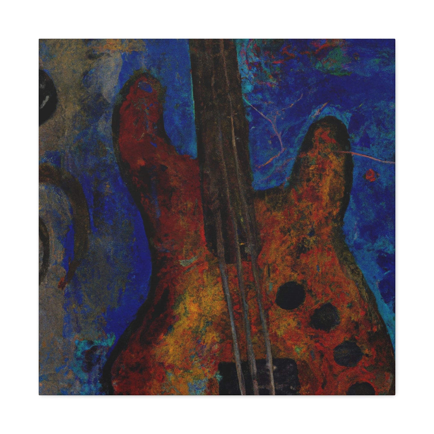 "Bass Guitar Expressionism" - Canvas