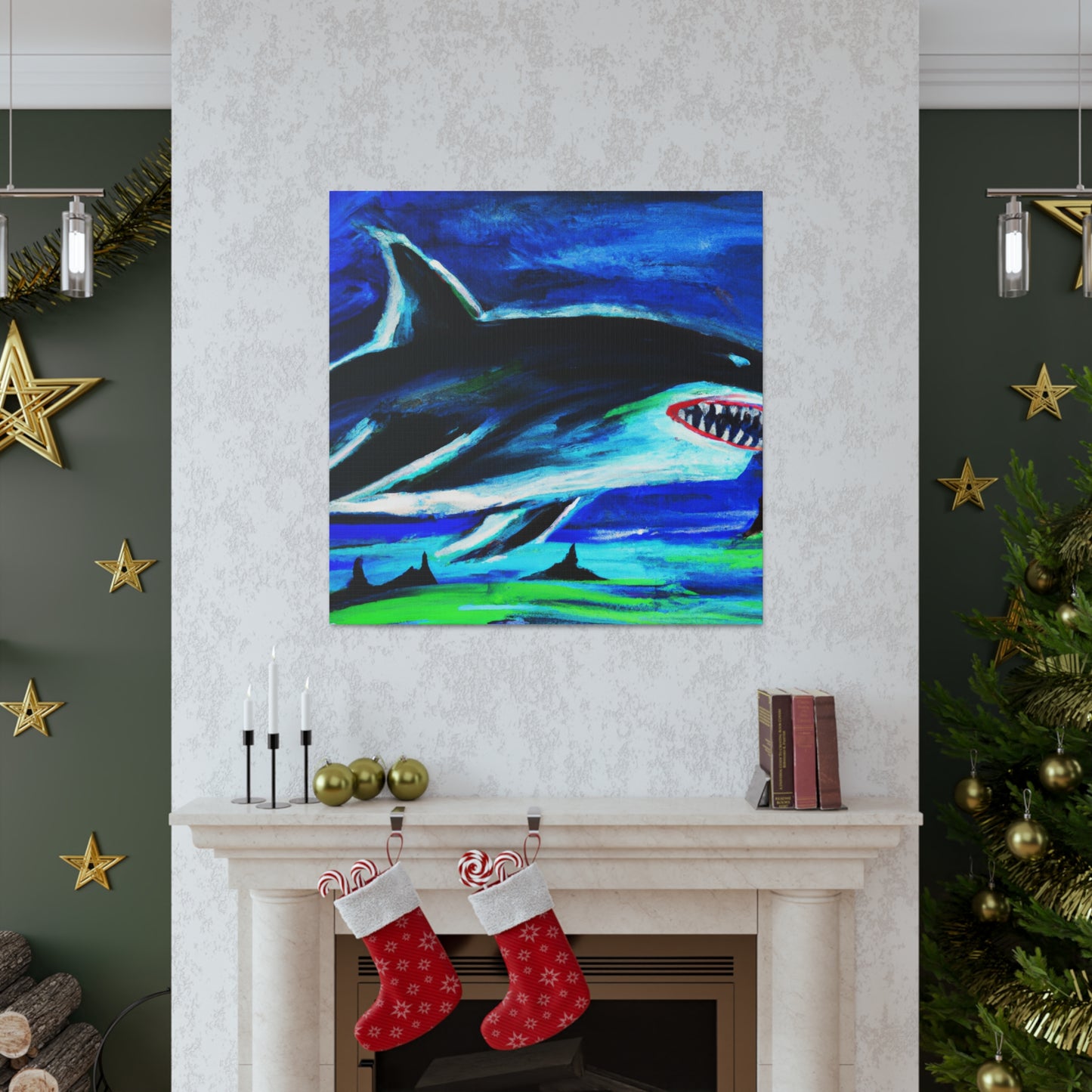 "The Shark Awakens" - Canvas