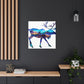 Elk in Art Deco - Canvas