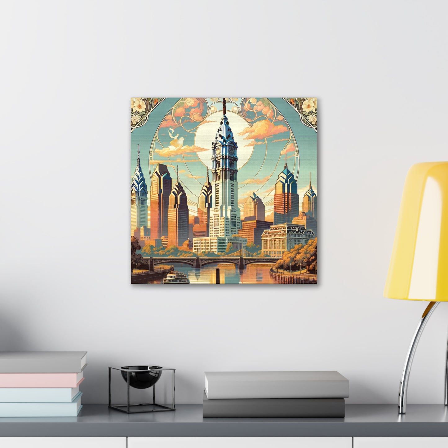 Glimmering Emerald Philadelphia - Canvas