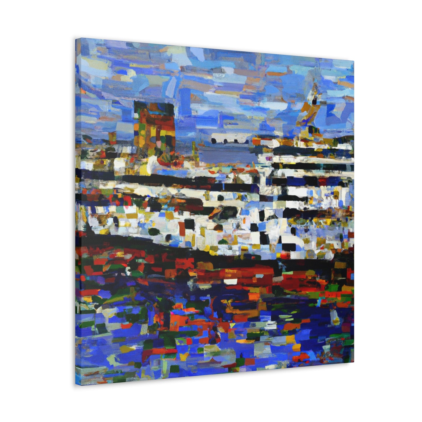 Ferry on the Seine - Canvas