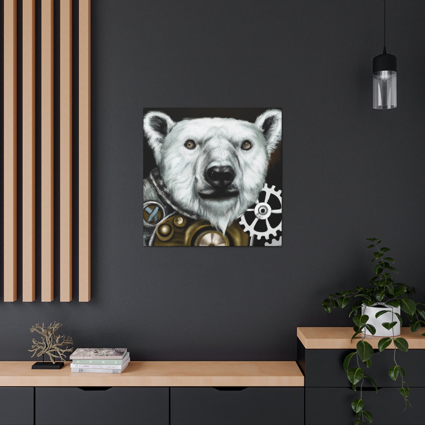 Polar Bear Steampunk Dream - Canvas