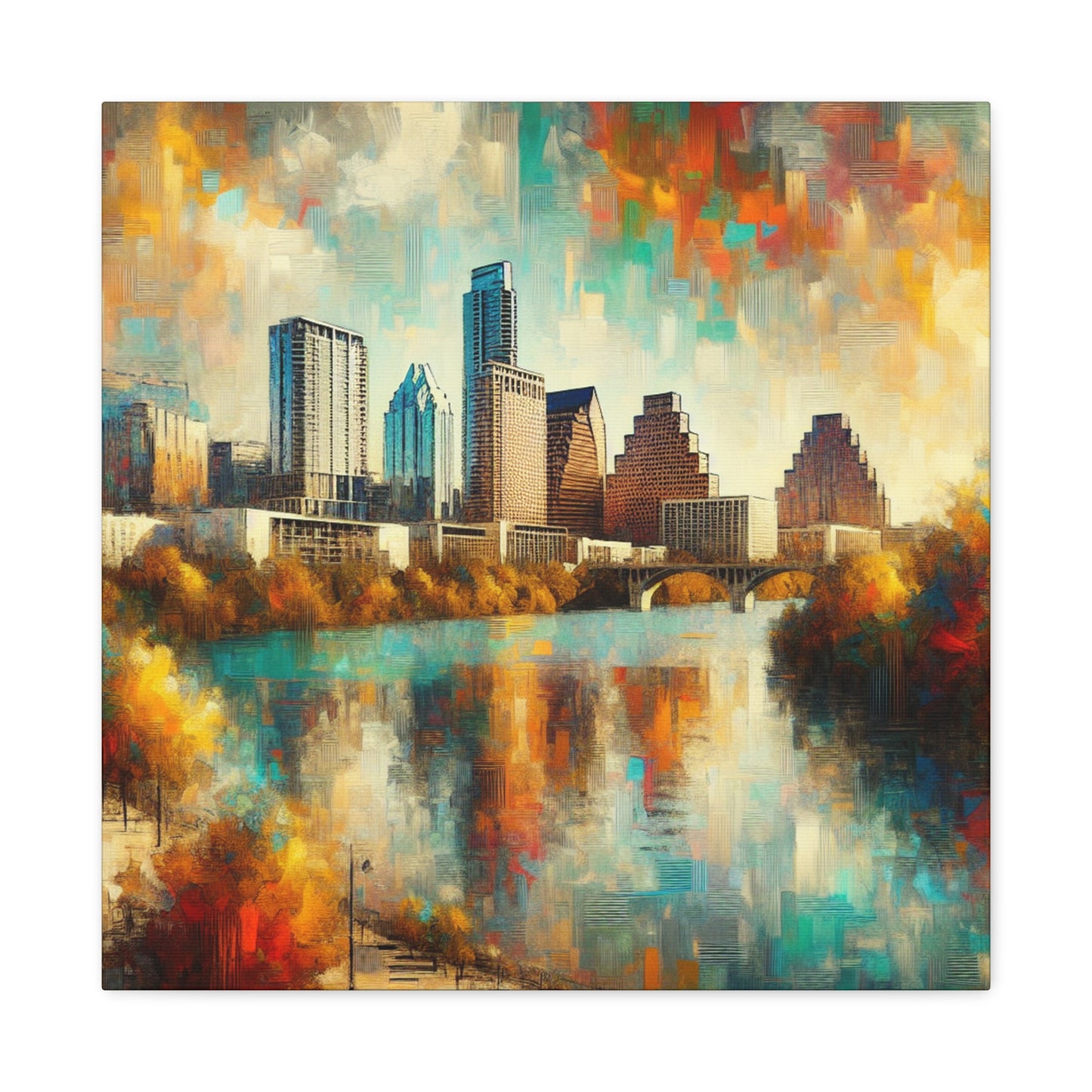 Emerald Echoes of Austin. - Canvas