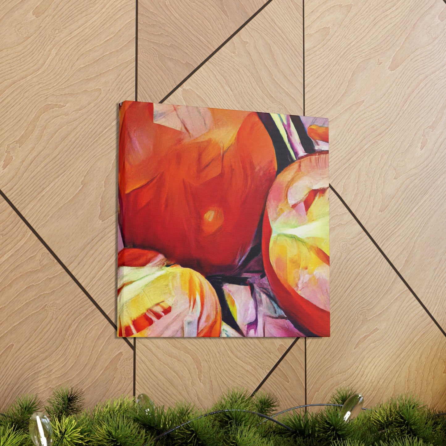 Tomato Red Reflection - Canvas