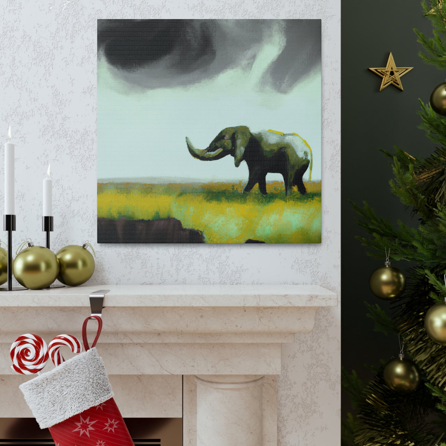 Elephant's Surreal Dream - Canvas