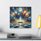 Midnight Coastal Revelry - Canvas