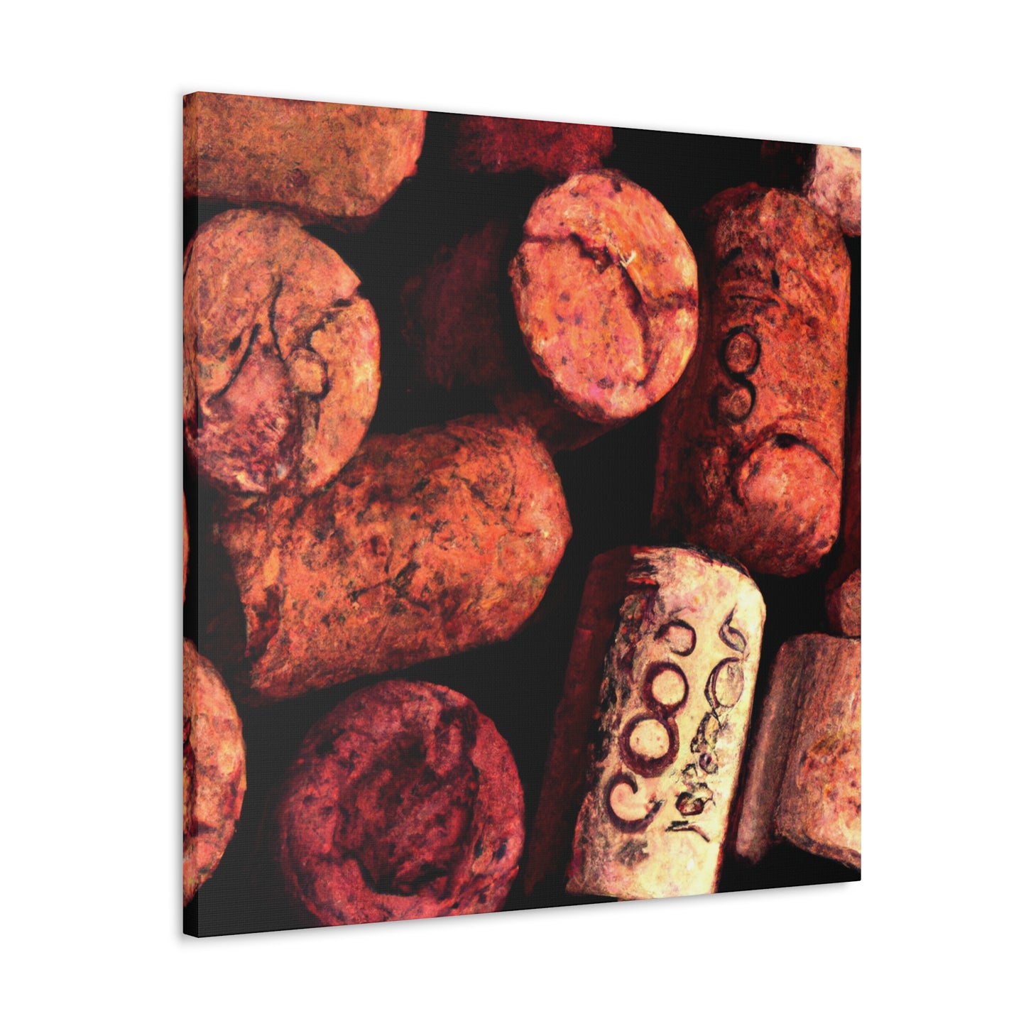 "Corks of Wine Ablaze" - Canvas