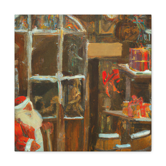 Santa's Workshop Reimagined - Canvas