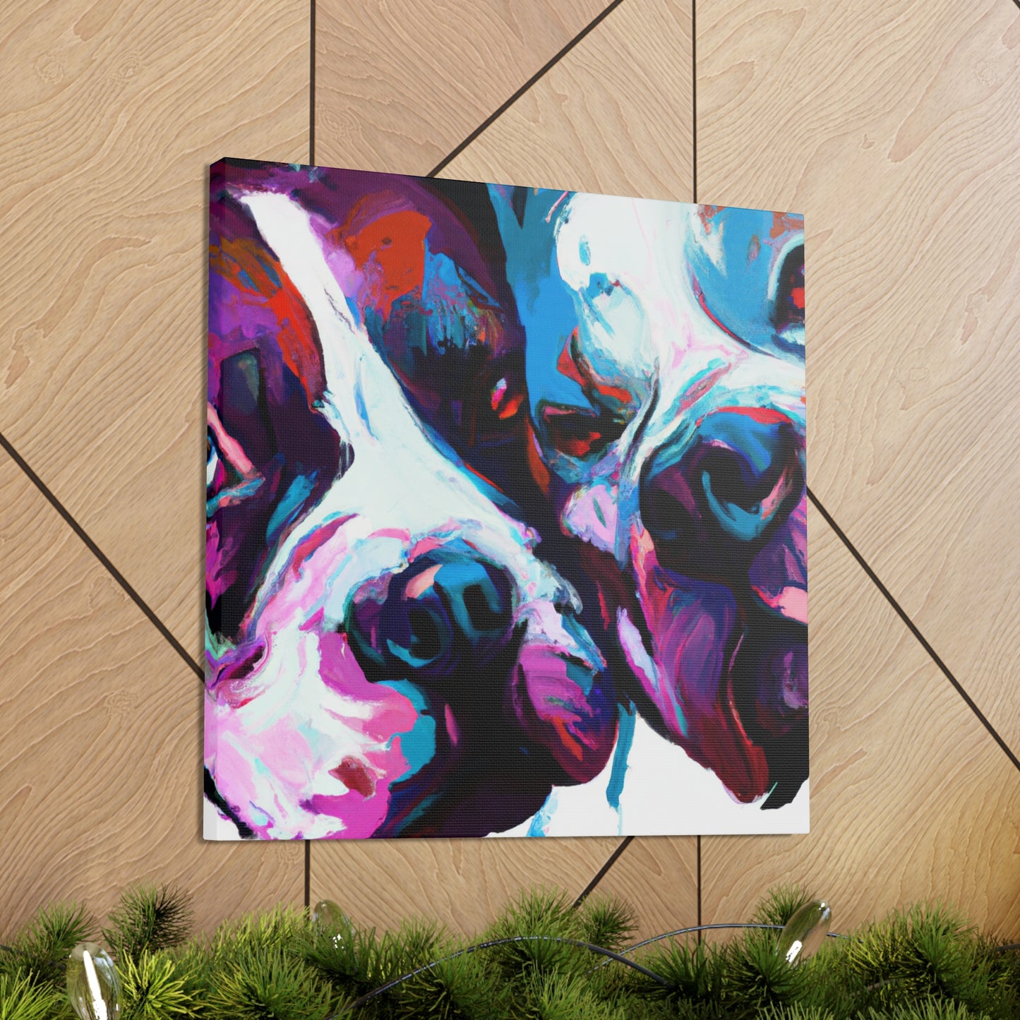 "Pitbulls in Poetry" - Canvas