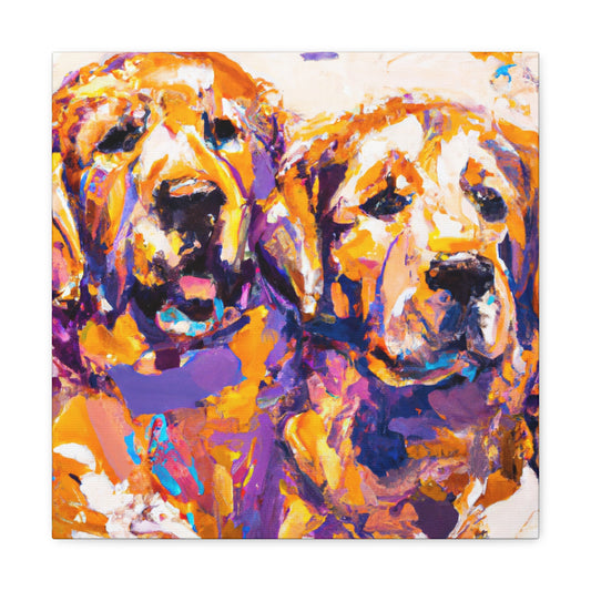 "Golden Retriever Smile" - Canvas