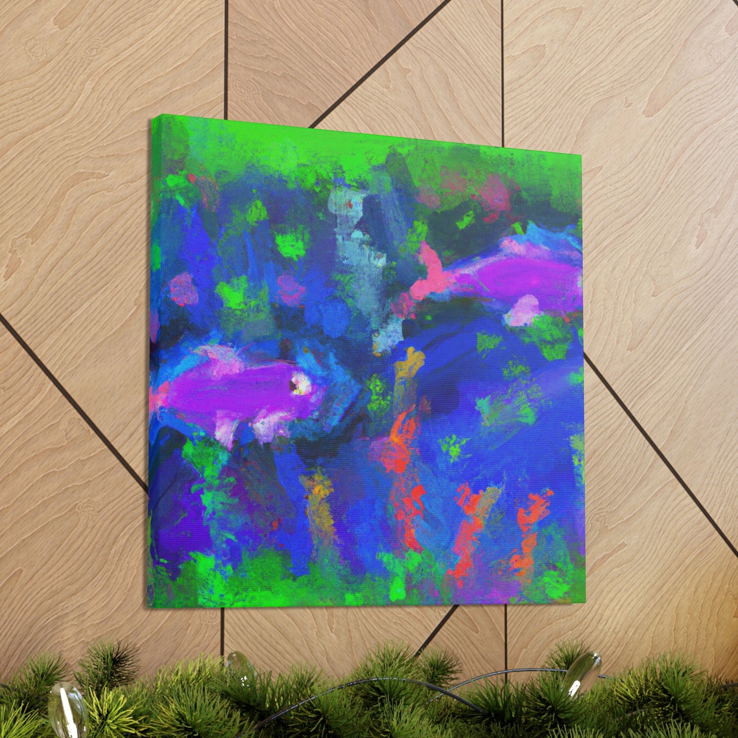 "Neon Tetras Expeditionary". - Canvas