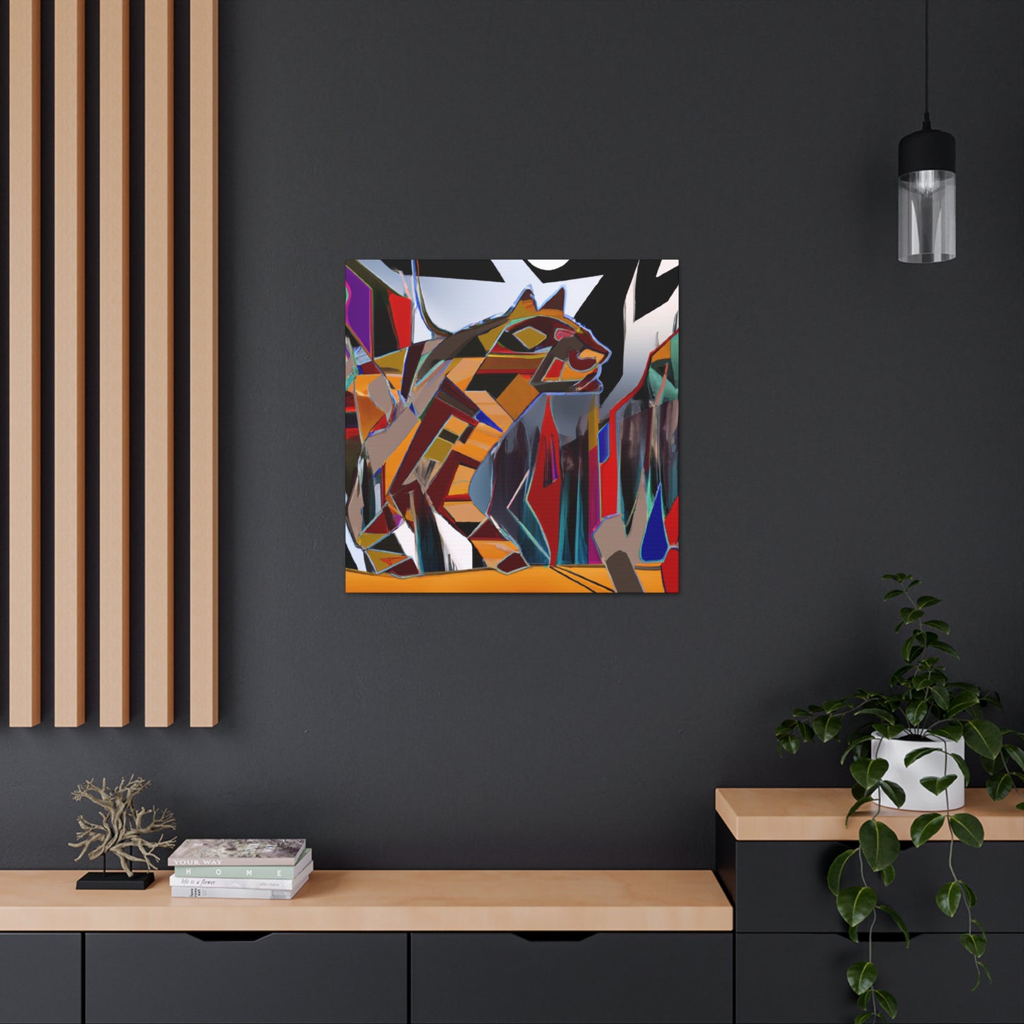 Bobcat in Expressionism - Canvas