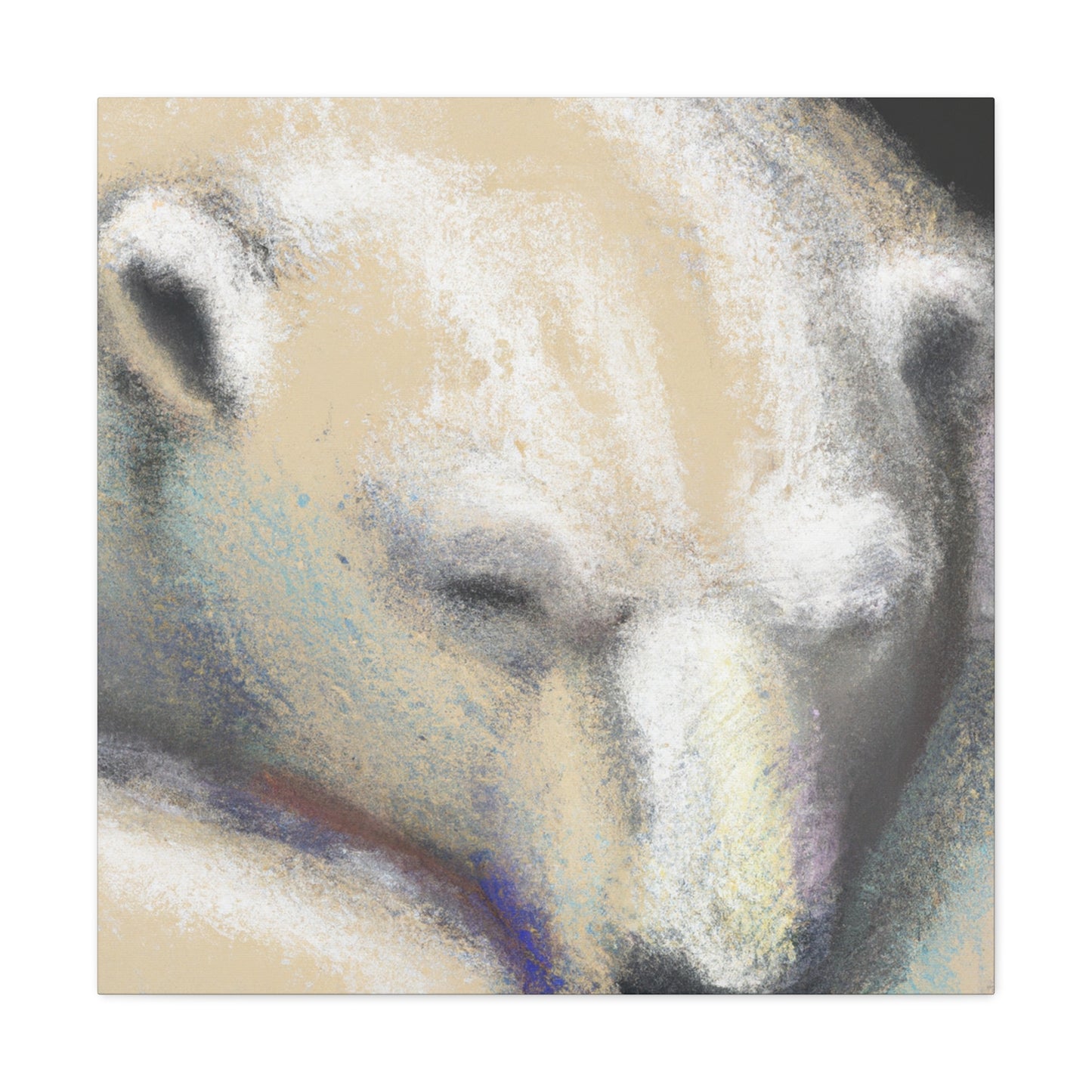 "Polar Bear Impressionism" - Canvas