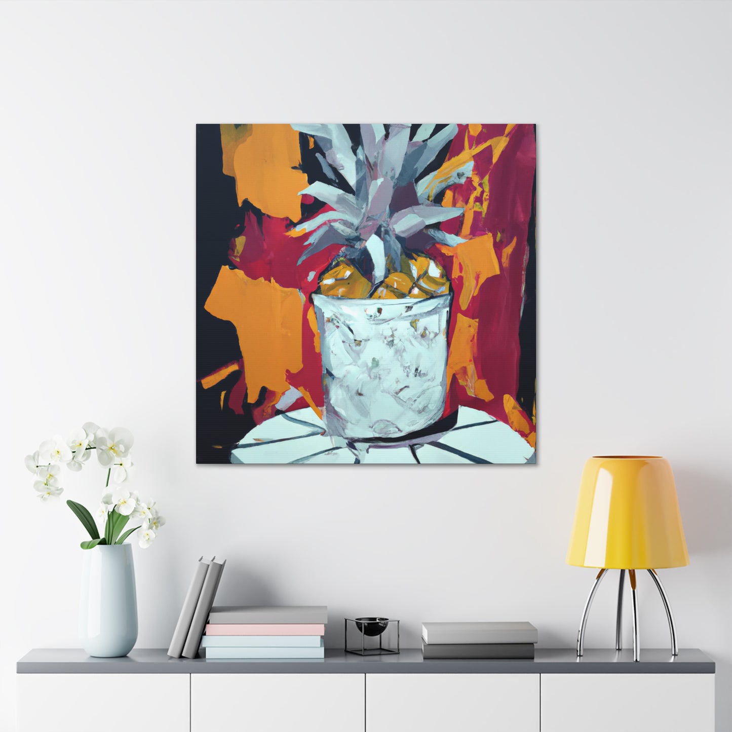 "Pineapple Painted Paradise" - Canvas