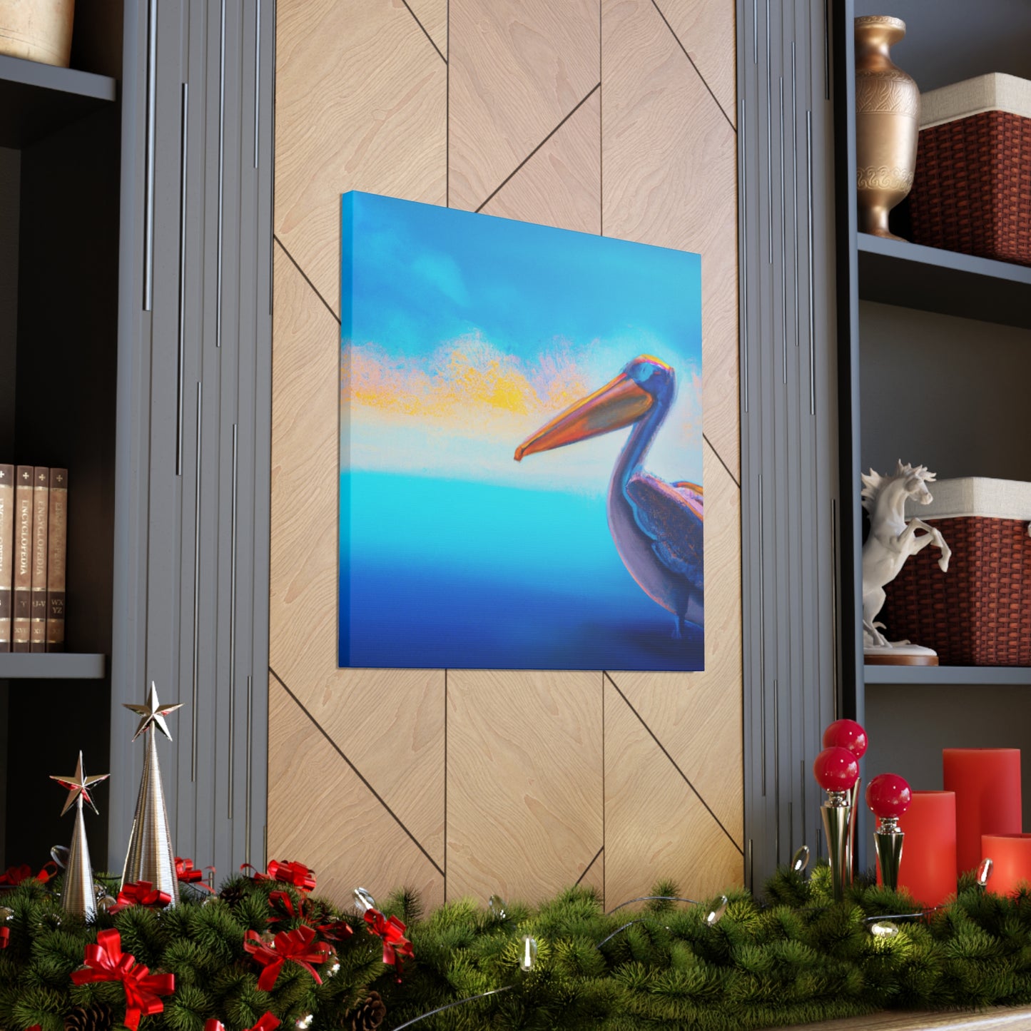 Pelican in the Skies - Canvas