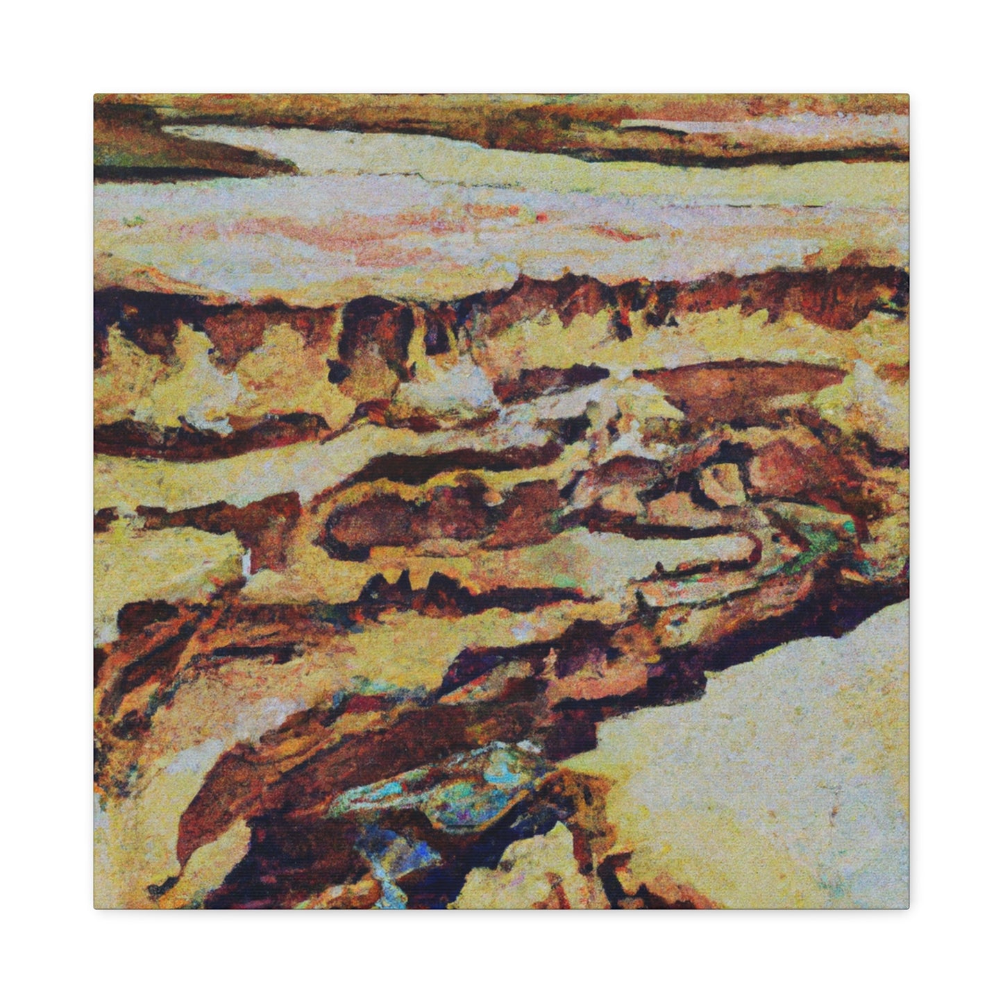 Canyon in Bold Colors - Canvas