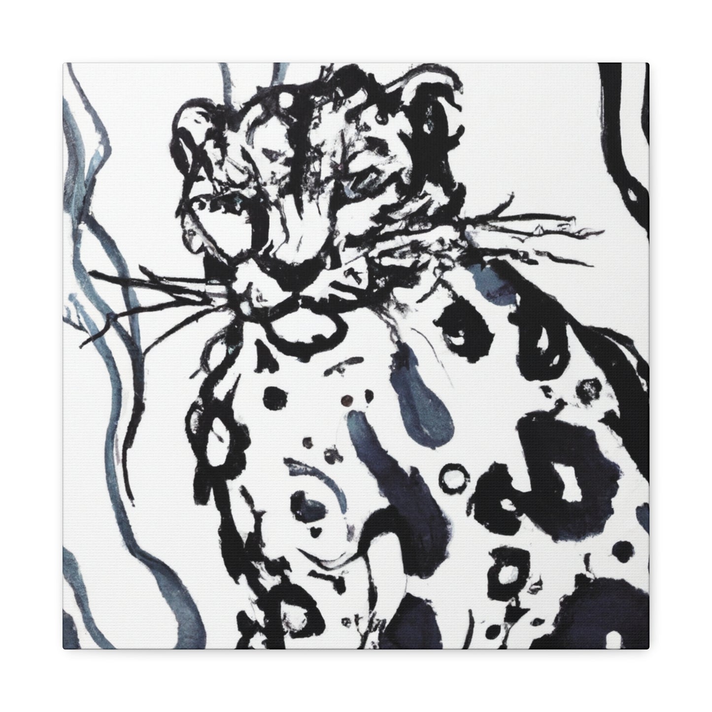 Snow Leopard Splendor - Canvas