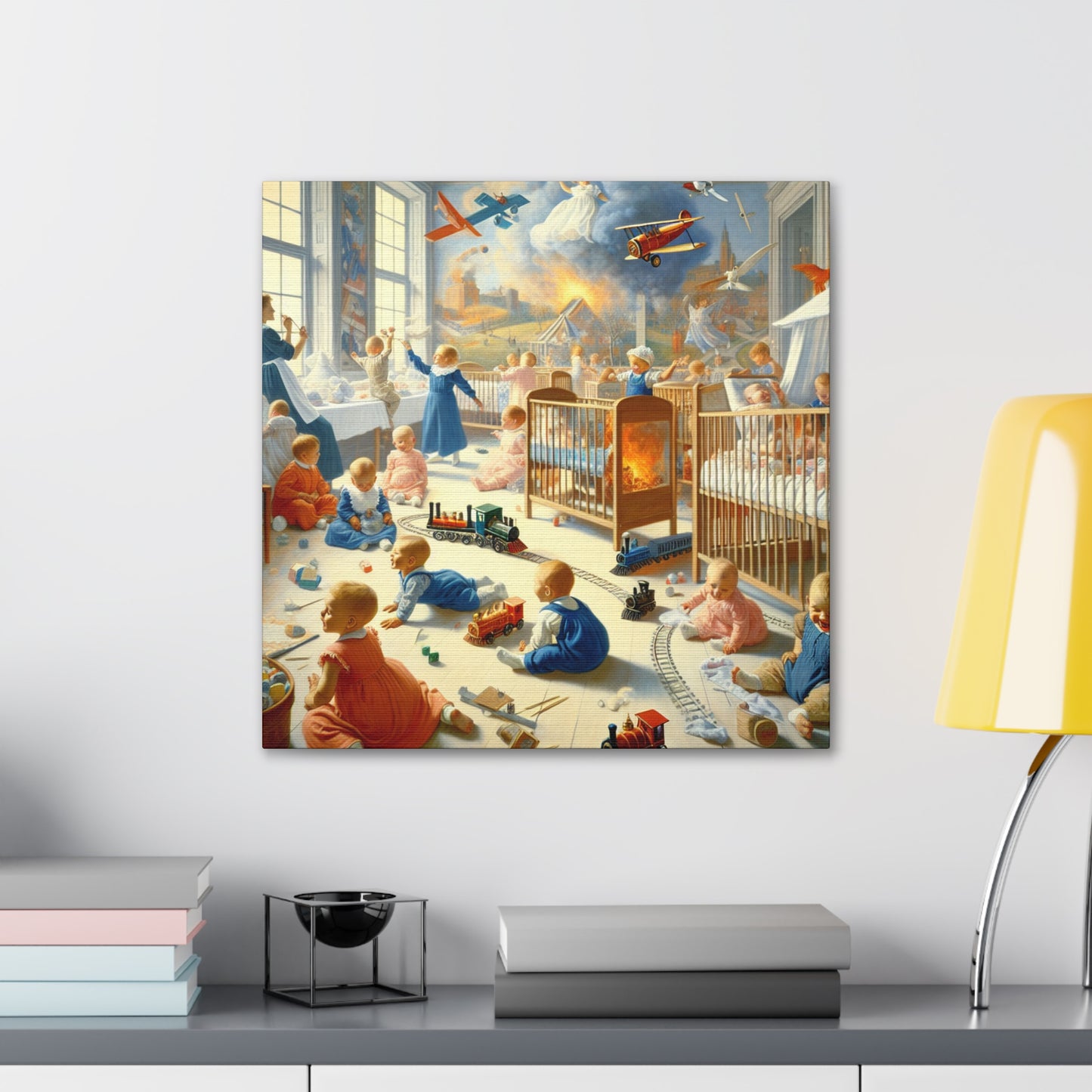 Whimsical Journey in Motion - Canvas