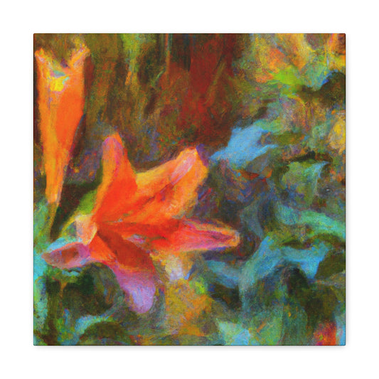 Lilies in Impressionism - Canvas