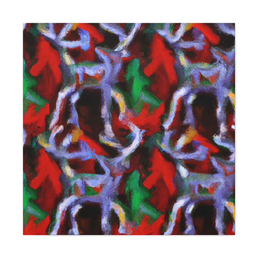 "Reindeer in Impressionism" - Canvas