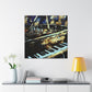 "Piano in Moonlighting" - Canvas