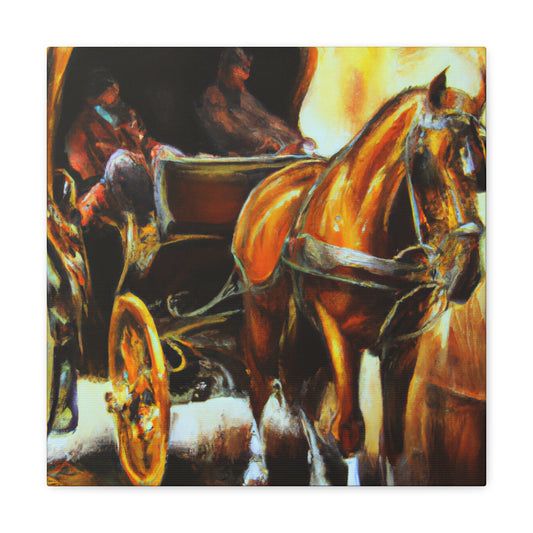 Horse and Carriage Journey - Canvas