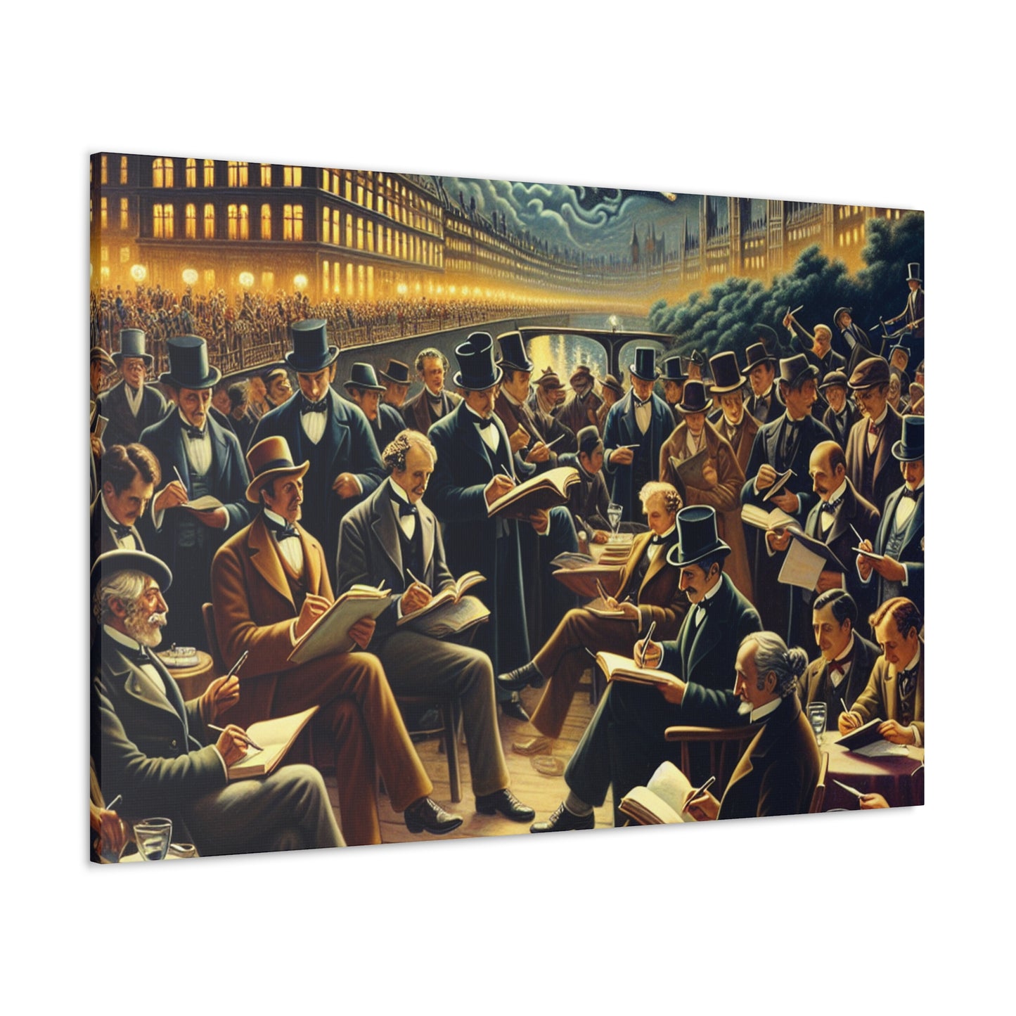 Midnight Literary Gathering - Canvas